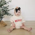 Load image into Gallery viewer, Merry Short Sleeved Sweatshirt Romper
