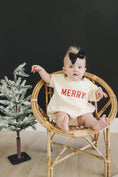 Load image into Gallery viewer, Merry Short Sleeved Sweatshirt Romper
