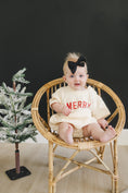 Load image into Gallery viewer, Merry Short Sleeved Sweatshirt Romper
