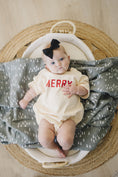 Load image into Gallery viewer, Merry Short Sleeved Sweatshirt Romper
