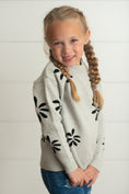 Load image into Gallery viewer, Gray Flower Sweater
