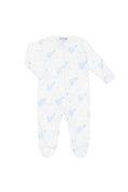 Load image into Gallery viewer, Blue Elephant Zipper Footie
