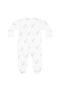 Load image into Gallery viewer, Pink Elephant Zipper Footie
