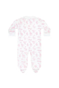 Load image into Gallery viewer, Pink Safari Zipper Footie
