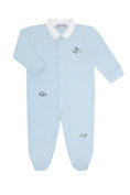 Load image into Gallery viewer, Mini Voyages Embroidery Snap Footie
