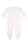 Load image into Gallery viewer, Pink Puppy Love Print Smocked Footie
