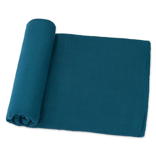 Muslin Swaddle Blanket in Neptune, 1 Pack