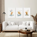 Load image into Gallery viewer, Set of 3 Teddy Bear with Balloon Print Decor Set
