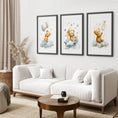 Load image into Gallery viewer, Set of 3 Teddy Bear with Balloon Print Decor Set
