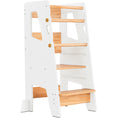 Load image into Gallery viewer, Adjustable Toddler Kitchen Tower with Safety Bars

