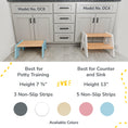 Load image into Gallery viewer, 1-Step Wooden Stool for Kids
