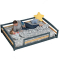 Load image into Gallery viewer, Full-Size Montessori Floor Bed with Strong Slatted Frame
