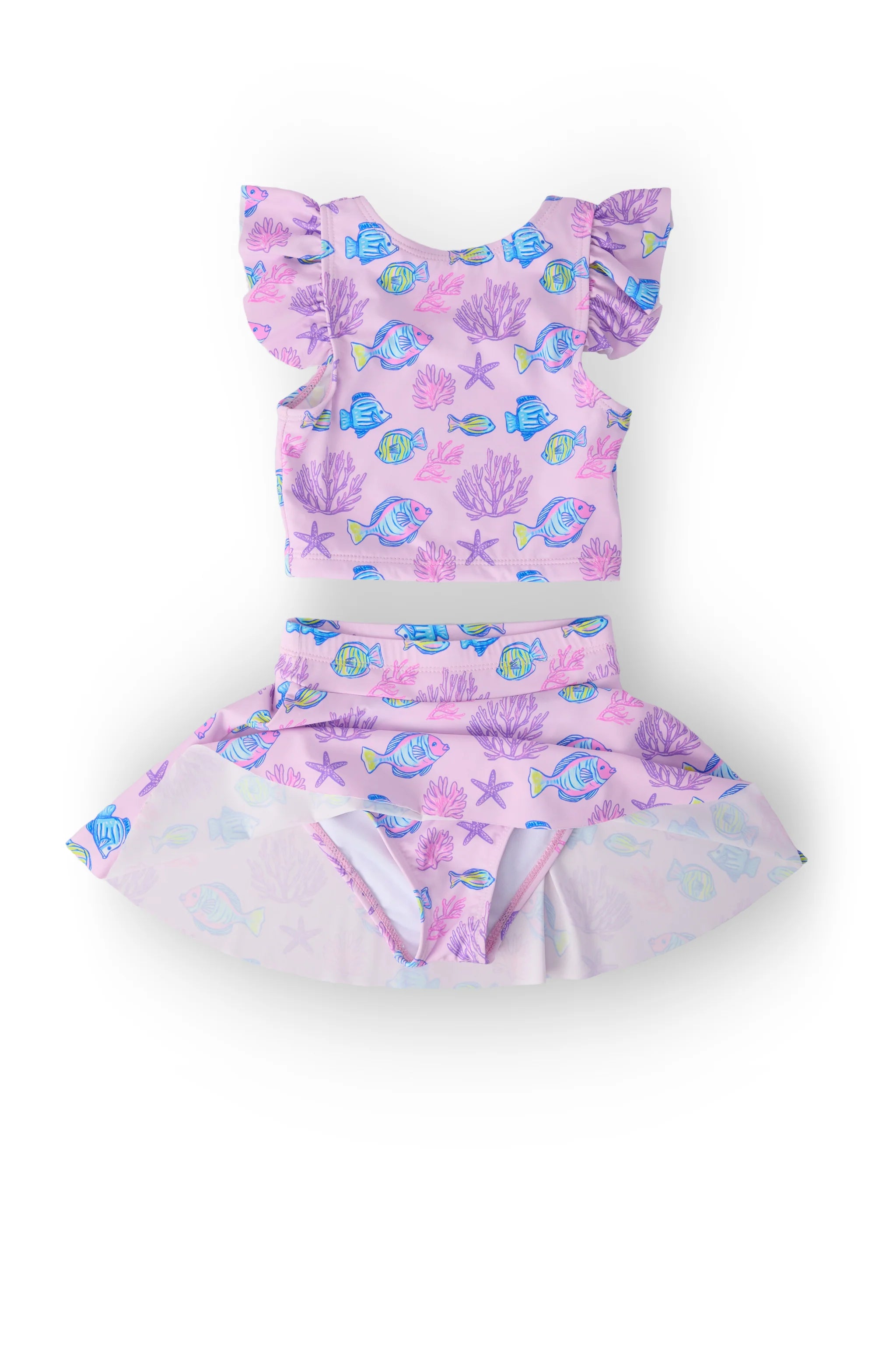 Ocean Friends Flutter Sleeve Twirl-kini Swimsuit Set