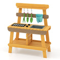 Load image into Gallery viewer, Outdoor Mud Kitchen for Kids Wooden Play Kitchen Toy for Boys Girls Aged 3-8-Yellow
