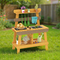 Load image into Gallery viewer, Outdoor Mud Kitchen for Kids Wooden Play Kitchen Toy for Boys Girls Aged 3-8-Yellow
