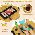 Load image into Gallery viewer, Outdoor Mud Kitchen for Kids Wooden Play Kitchen Toy for Boys Girls Aged 3-8-Yellow
