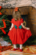 Load image into Gallery viewer, PERLA RED SMOCKED DRESS
