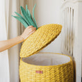 Load image into Gallery viewer, Pineapple Storage Basket Large - Yellow
