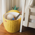 Load image into Gallery viewer, Pineapple Storage Basket Large - Yellow
