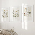 Load image into Gallery viewer, Watercolor Set of 3. Colorful Wildflower Prints
