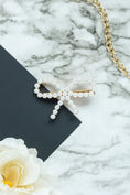 Load image into Gallery viewer, Pearl Bow Clip
