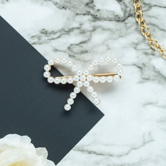 Pearl Bow Clip