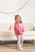 Load image into Gallery viewer, Applique Floral Bow Crewneck Sweatshirt
