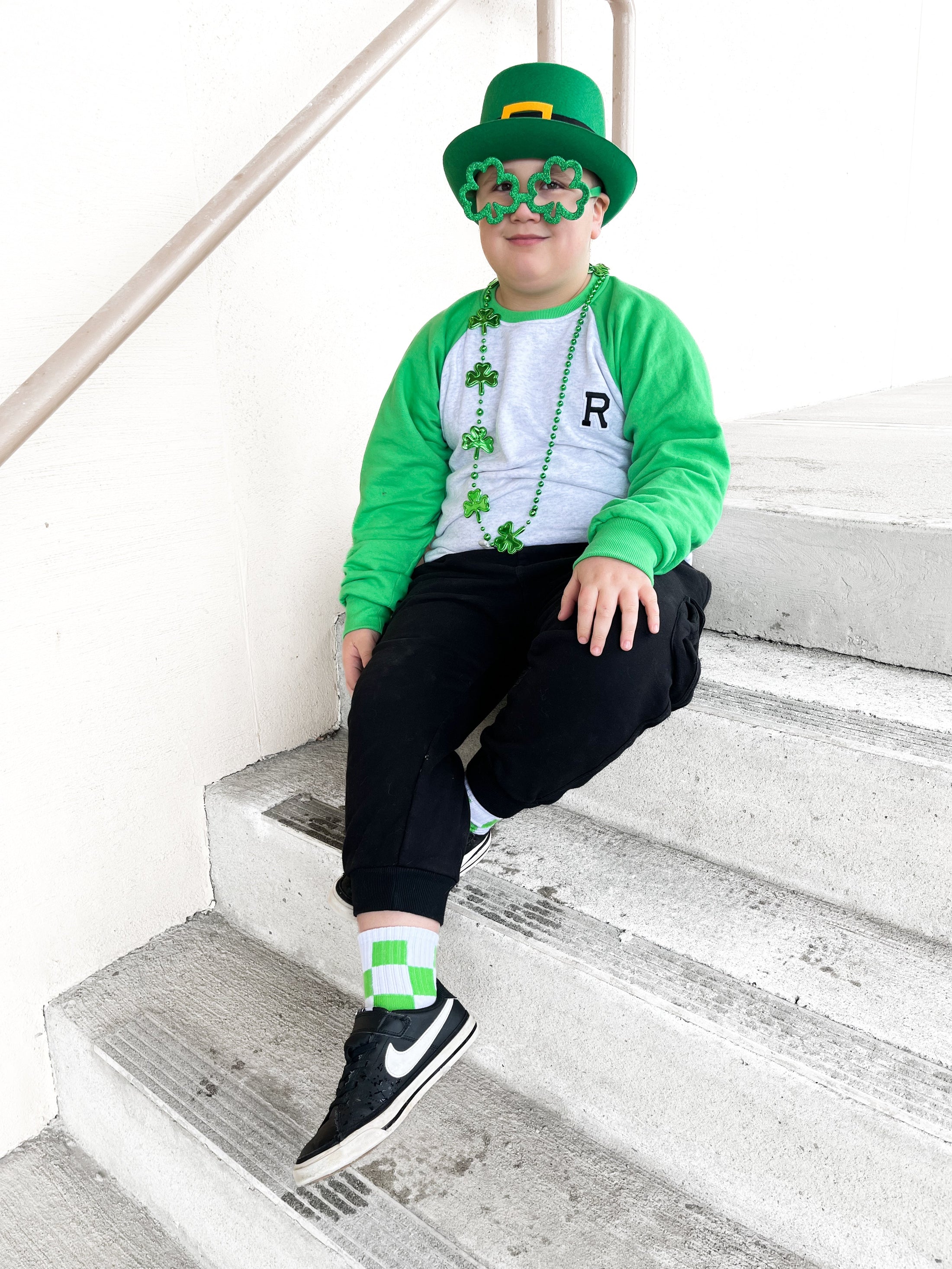 Lime Green Checker