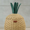 Load image into Gallery viewer, Pineapple Rattan Storage Basket Natural - Medium
