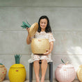 Load image into Gallery viewer, Pineapple Rattan Storage Basket Natural - Medium
