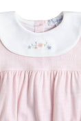 Load image into Gallery viewer, Pink Herringbone Embroidered Bubble LS
