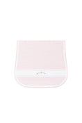 Load image into Gallery viewer, Pink Herringbone Embroidered Burp Cloth
