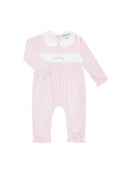 Load image into Gallery viewer, Pink Herringbone Embroidered Playsuit
