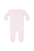 Load image into Gallery viewer, Pink Herringbone Zipper Footie
