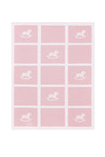 Load image into Gallery viewer, Pink Rocking Horse Knit Blanket
