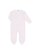 Load image into Gallery viewer, Pink Classic Stripes Zipper Footie
