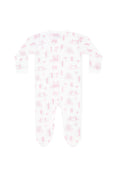 Load image into Gallery viewer, Pink London Toile Zipper Footie
