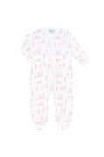 Load image into Gallery viewer, Pink London Toile Zipper Footie
