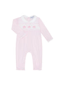Load image into Gallery viewer, Pink Pumpkin Patch Embroidered Playsuit
