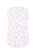 Load image into Gallery viewer, Pink Safari Burp Cloth
