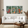 Load image into Gallery viewer, Green Dinosaur Nursery Decor Kids Room Wall Art
