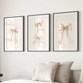 Load image into Gallery viewer, Trendy Aesthetic Bows Nursery Wall Art Set Poster

