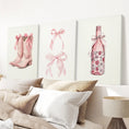 Load image into Gallery viewer, Cowgirl Boots Preppy Modern Wall Art Poster Set
