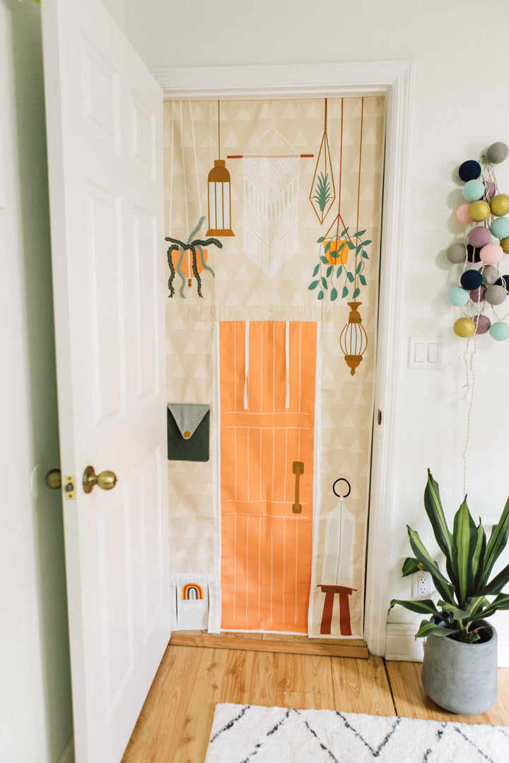 Boho Tea House & Garden Doorway Playhouse | Imaginative Play for Kids