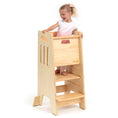 Load image into Gallery viewer, Standing Toddler Tower with Sliding Safety Door
