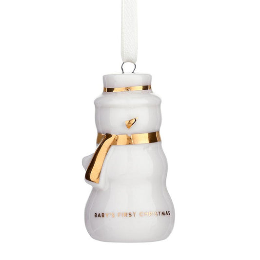 Baby's First Christmas Ornament - Snowman