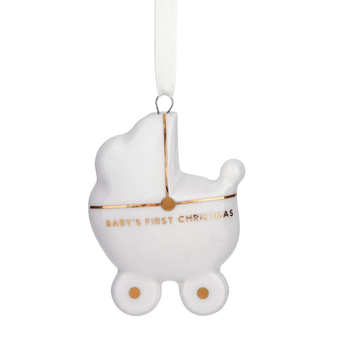 Baby's First Christmas Ornament - Baby Carriage
