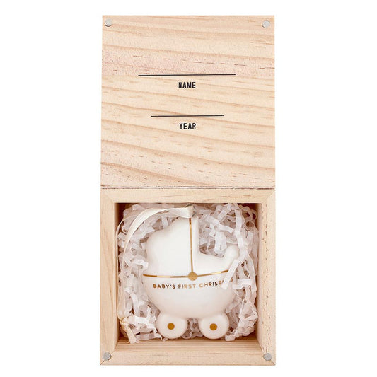 Baby's First Christmas Ornament - Baby Carriage