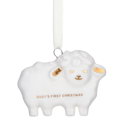 Baby's First Christmas Ornament - Lamb