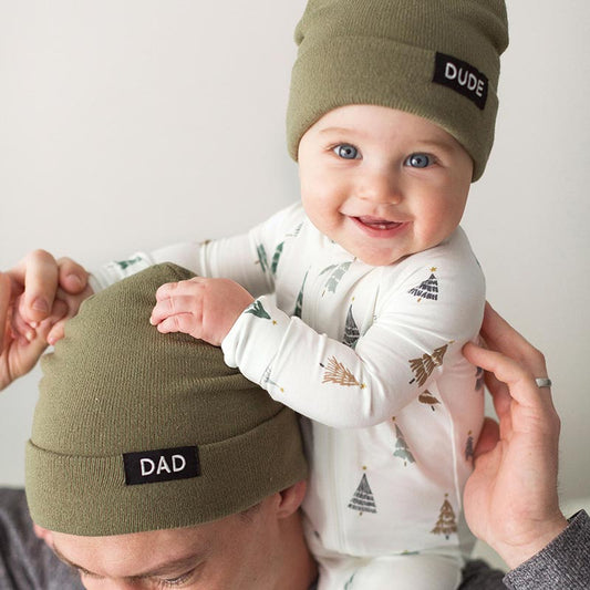 Dad + Dude Hat Set - Green
